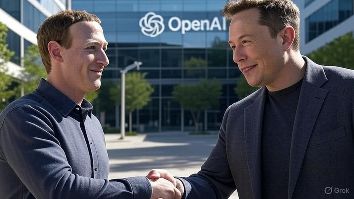 Elon Musk se reunió con Mark Zuckerberg para comprar juntos OpenAI por 97.000 millones de dólares, según sus abogados