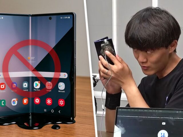 Un YouTuber ha transmitido en directo cómo abrió y cerró un móvil plegable 200.000 veces: “Un extraño líquido negro ha empezado a gotear”