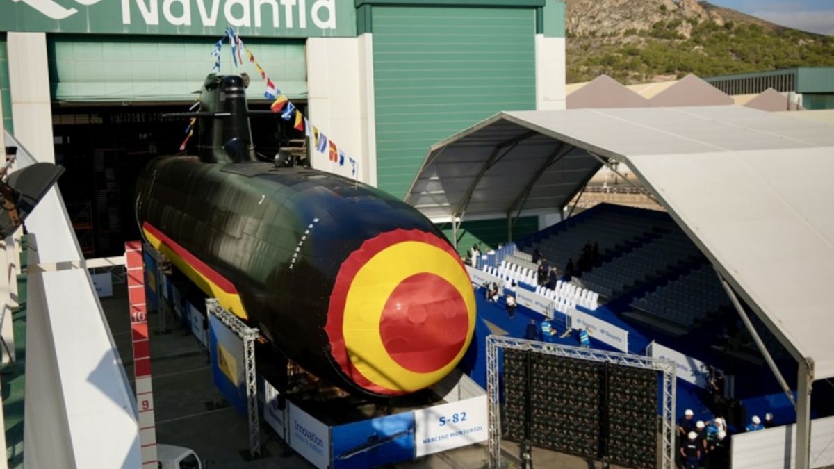 La Armada Española pone a flote su nuevo submarino de ataque S-82 Narciso Monturiol: «Es discreto y letal»