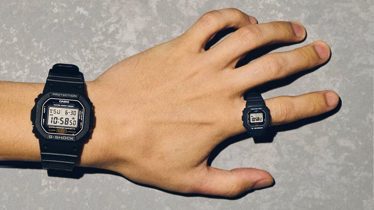 Casio convierte su mítico reloj G-Shock en un anillo, para que liberes la muñeca