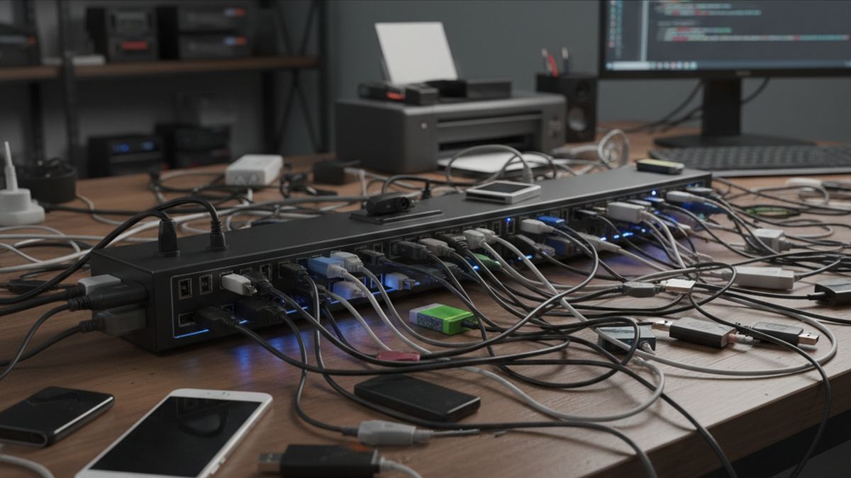 ¿Cuántos dispositivos puedes conectar en un único puerto USB?