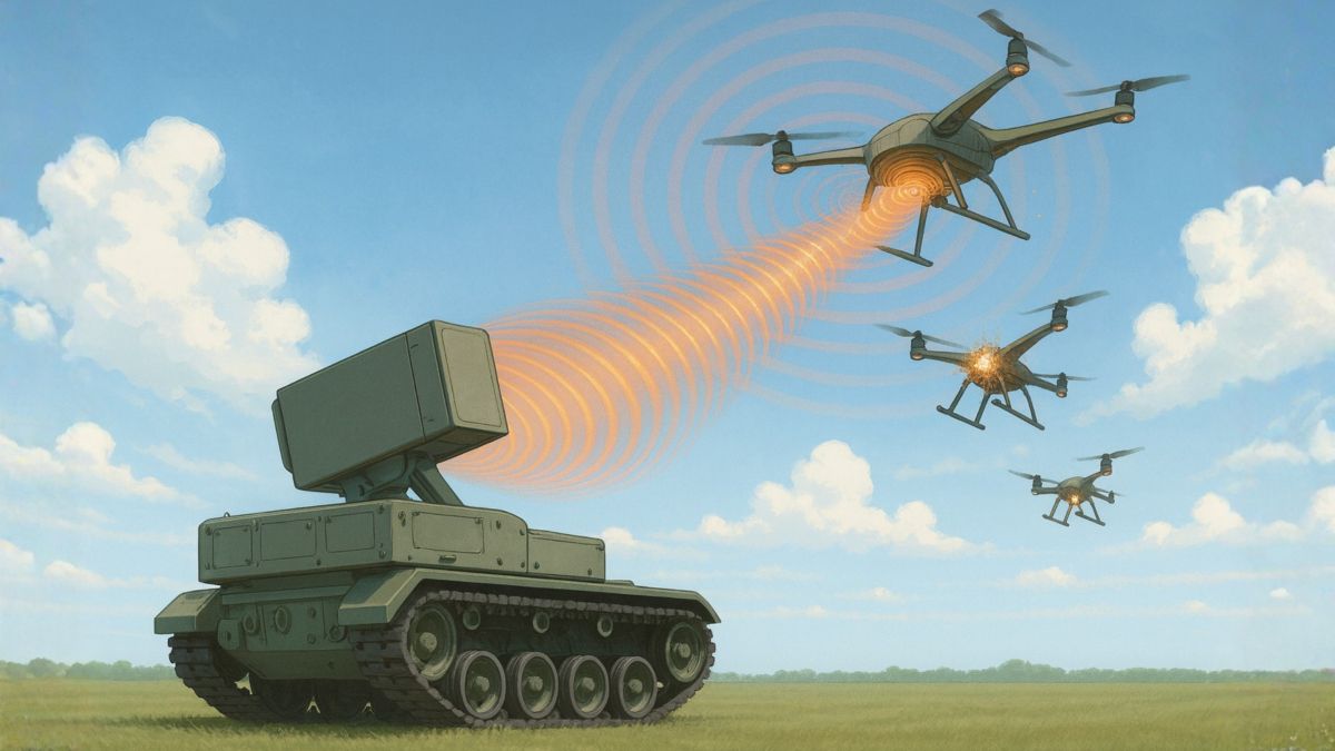 El ejército de EEUU incorpora a sus filas el primer robot de microondas capaz de freír enjambres de drones en segundos