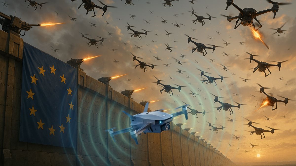 Así podría funcionar el muro antidrones de la Unión Europea que podría estar operativo en solo unos meses