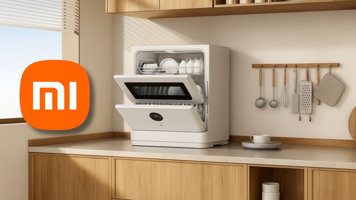 Xiaomi presenta un lavavajillas con IA que no necesita instalación y que puedes colocar incluso en las cocinas más pequeñas