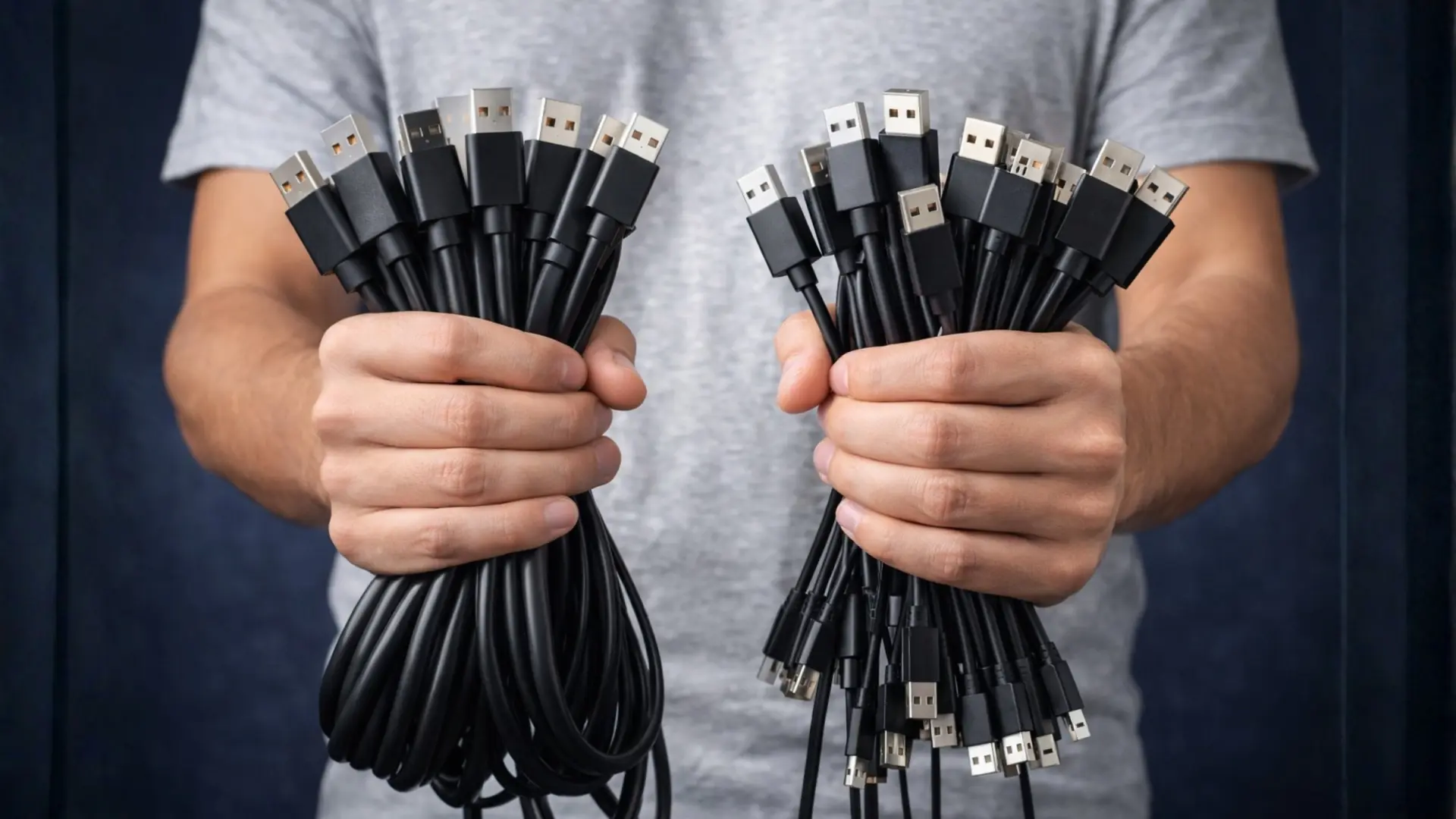 ¿Por qué algunos cables USB son más gruesos que otros si parecen iguales?