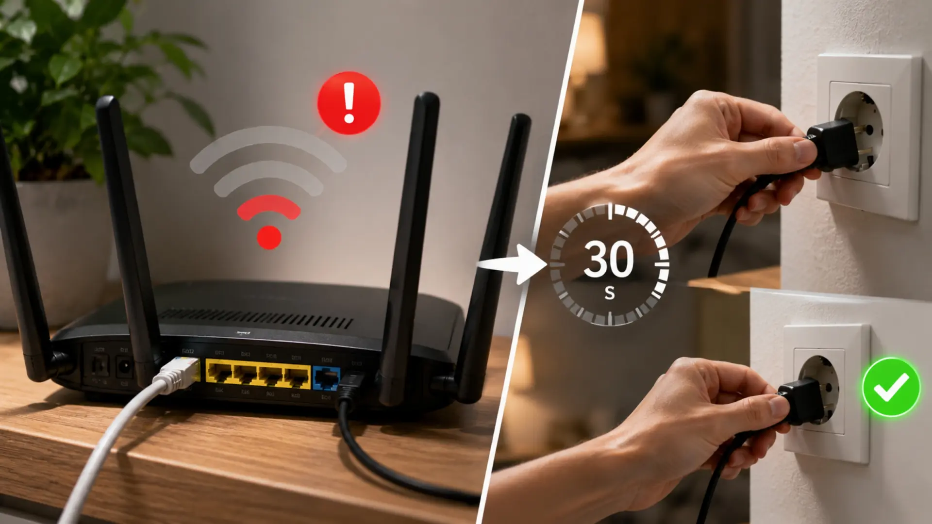 La regla de los 30 segundos: el sencillo hábito con tu router WiFi que soluciona el 90% de los cortes de internet