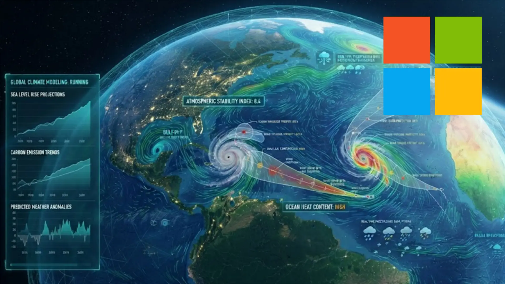 Microsoft presenta Aurora 1.5, una IA que podría cambiar para siempre las predicciones del tiempo