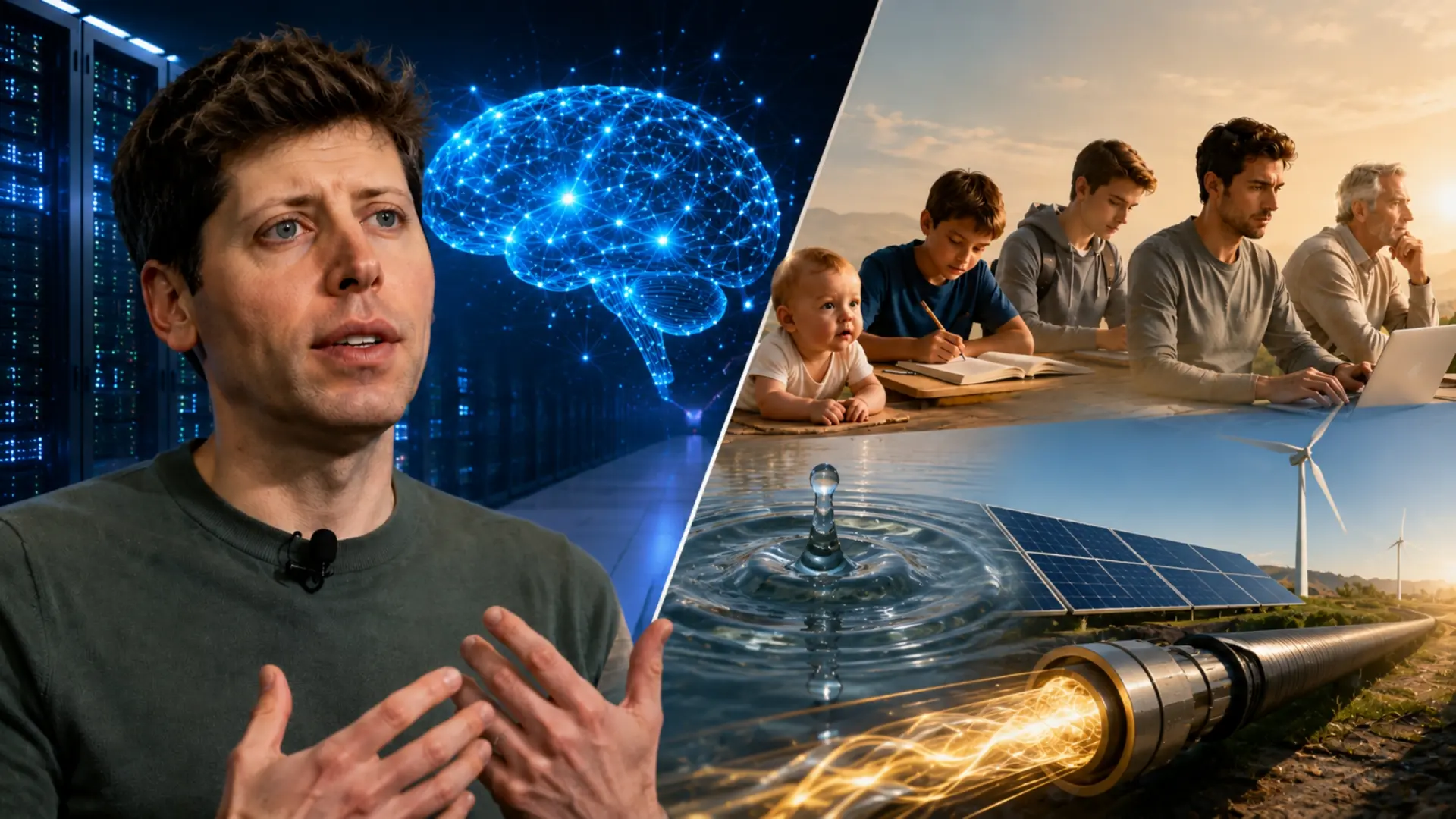Sam Altman, creador de ChatGPT, responde a las críticas sobre la IA: «También se necesita mucha energía para entrenar a un humano: 20 años de vida y toda la comida que se ingiere»