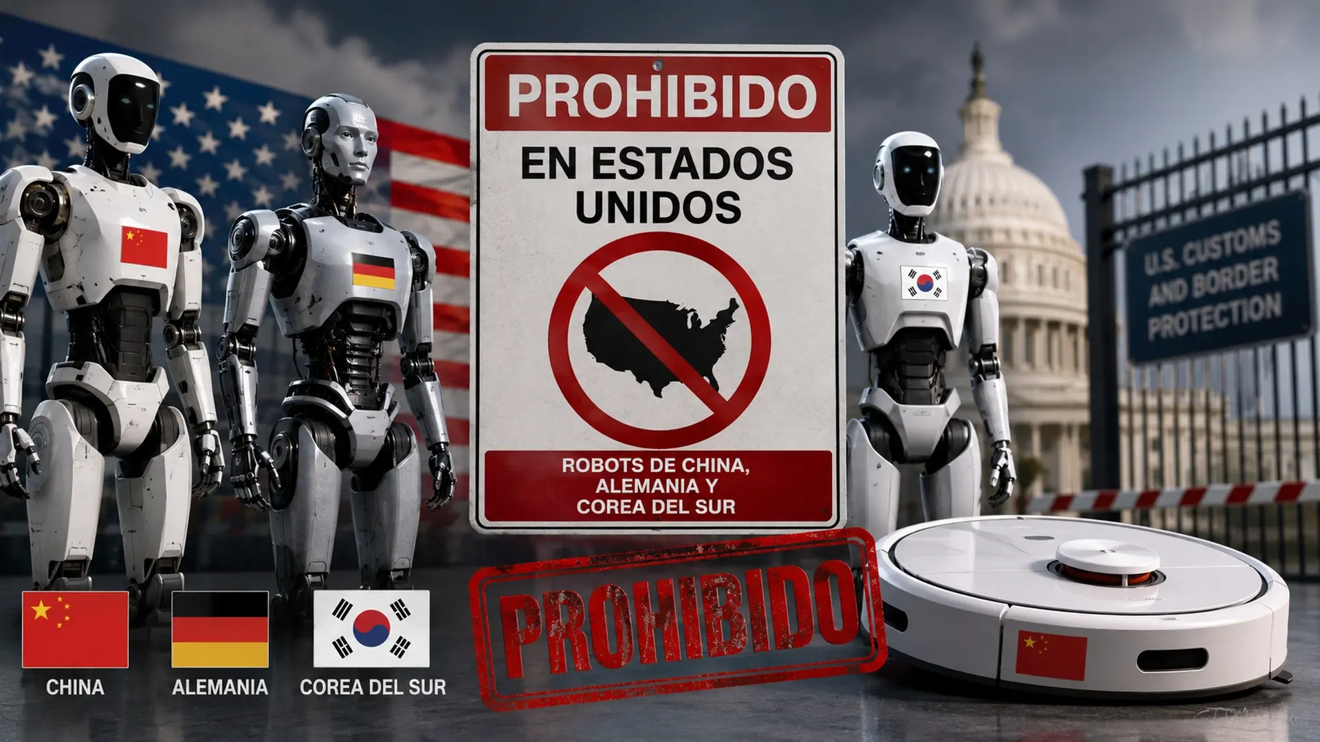 Estados Unidos prohíbe los robots extranjeros, incluidos los robots aspirador