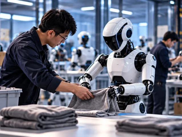 Entrenadores de robots o la gran ironía del mundo moderno: en China ya hay humanos que enseñan a robots que podrían quitarles su trabajo en el futuro